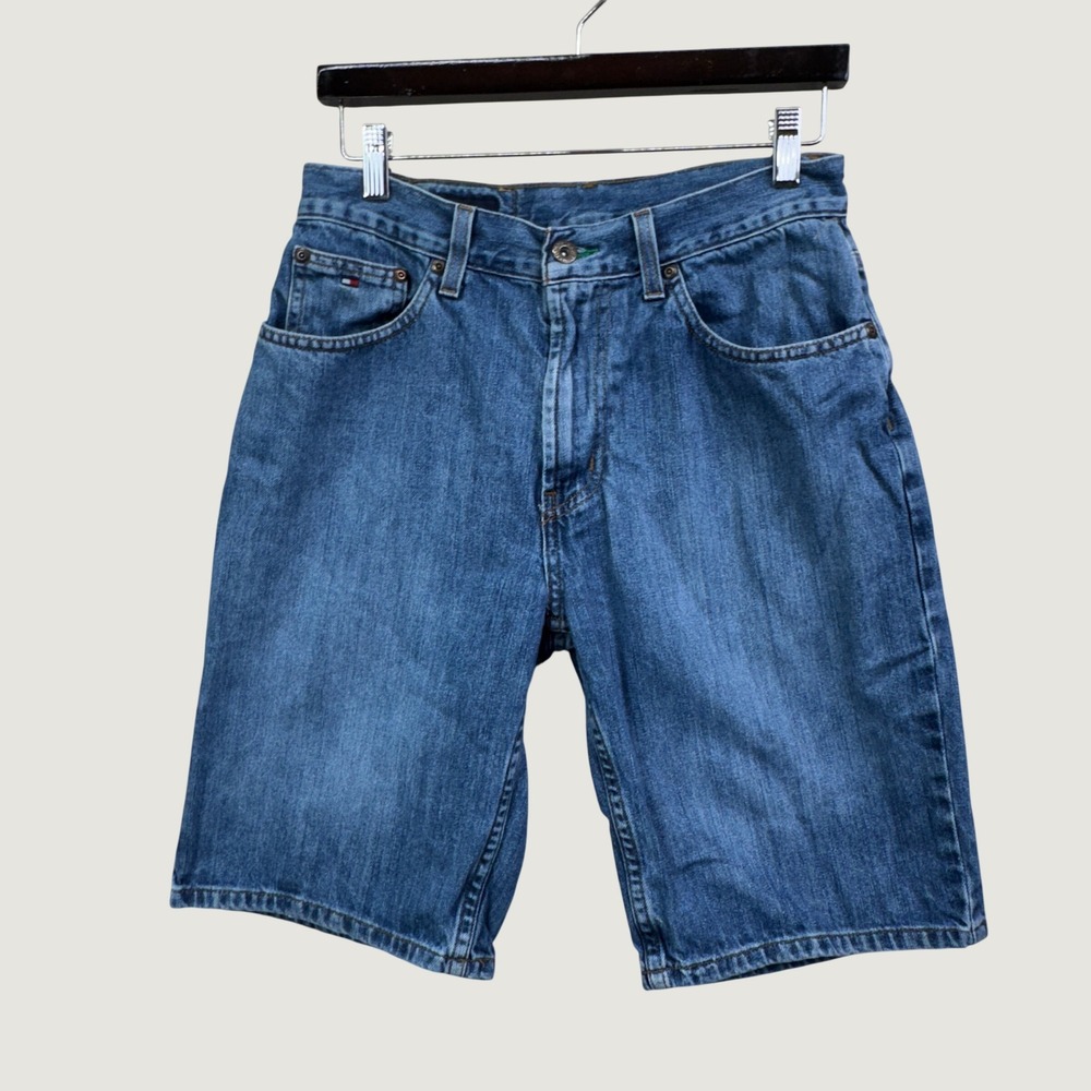 Tommy Hilfiger Denim Shorts Mens 29 Blue Vintage 90s Skater Streetwear Retro